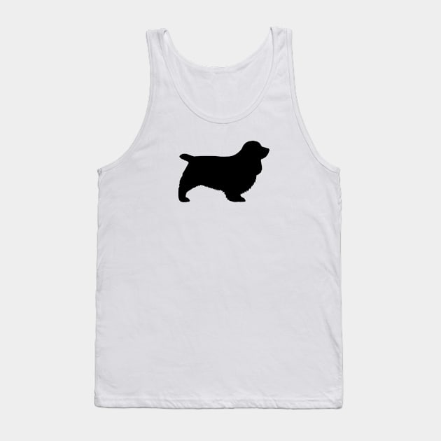 Sussex Spaniel Silhouette Tank Top by Coffee Squirrel